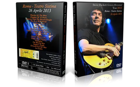 Artwork Cover of Steve Hackett 2013-04-26 DVD Rome Audience