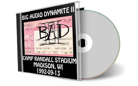 Artwork Cover of Big Audio Dynamite II 1992-09-13 CD Madison Audience