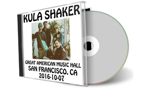 Artwork Cover of Kula Shaker 2016-10-07 CD San Francisco Soundboard