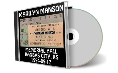 Artwork Cover of Marilyn Manson 1994-09-17 CD Kansas City Audience