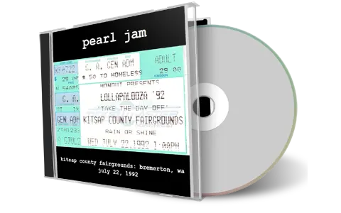 Artwork Cover of Pearl Jam 1992-07-22 CD Bremerton Audience