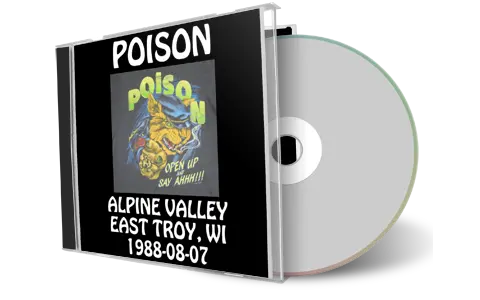 Artwork Cover of Poison 1988-08-07 CD East Troy Audience