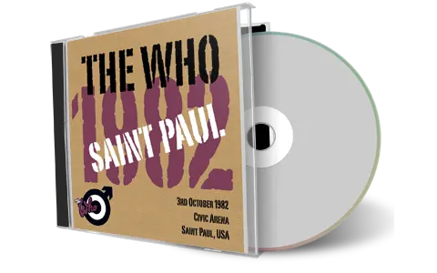 Artwork Cover of The Who 1982-10-03 CD St Paul Audience