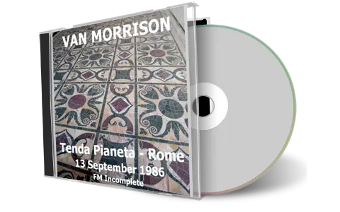 Artwork Cover of Van Morrison 1986-09-13 CD Rome Soundboard