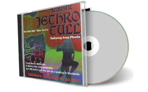 Artwork Cover of Jethro Tull 2007-04-01 CD Salisbury Audience