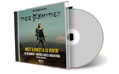Artwork Cover of Dee Snider 2019-03-26 CD Buenos Aires Audience
