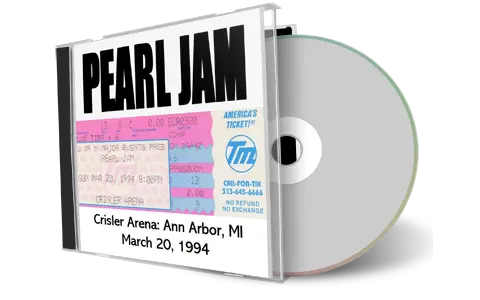 Artwork Cover of Pearl Jam 1994-03-20 CD Ann Arbor Audience