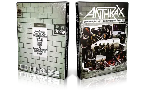 Artwork Cover of Anthrax 1987-11-16 DVD London Proshot