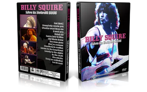 Artwork Cover of Billy Squier 1983-03-28 DVD Detroit Proshot