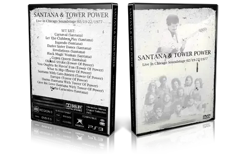 Artwork Cover of Carlos Santana 1977-02-19 DVD Chicago Proshot