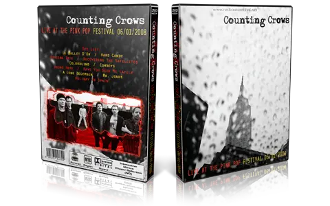 Artwork Cover of Counting Crows 2008-06-01 DVD Pink Pop Festival Proshot
