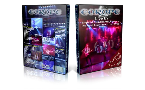 Artwork Cover of Europe Compilation DVD England 1986 Proshot
