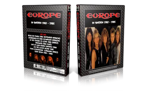 Artwork Cover of Europe Compilation DVD Sweden 1982-1985 Proshot