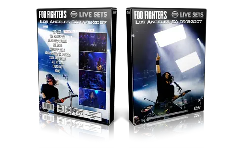 Artwork Cover of Foo Fighters 2007-09-18 DVD Los Angeles Proshot