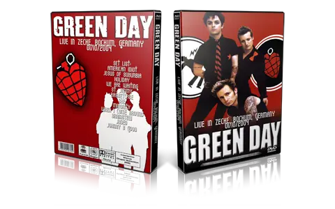 Artwork Cover of Green Day 2004-01-10 DVD Bochum Proshot