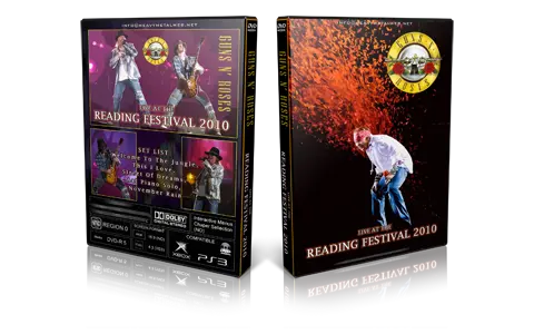 Artwork Cover of Guns N Roses 2010-08-27 DVD Reading Proshot