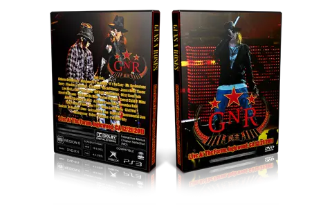Artwork Cover of Guns N Roses 2011-12-21 DVD Inglewood Proshot