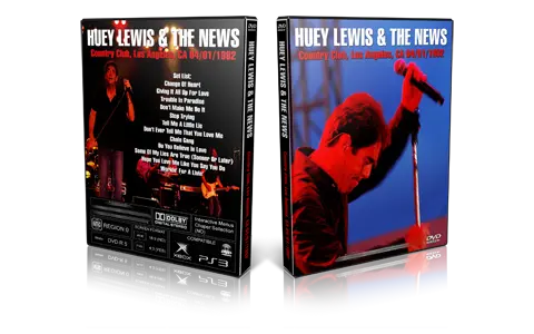 Artwork Cover of Huey Lewis 1982-04-01 DVD Los Angeles Proshot