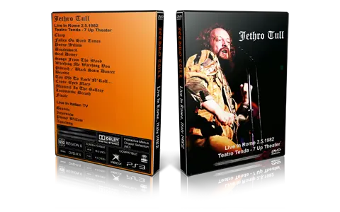 Artwork Cover of Jethro Tull 1982-05-02 DVD Rome Proshot