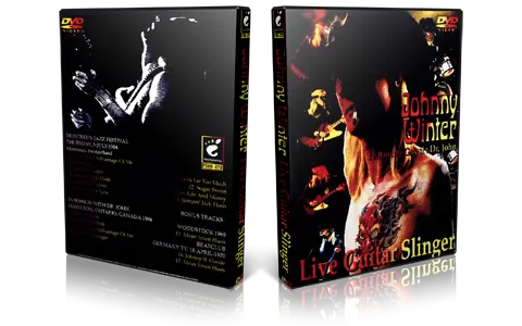 Artwork Cover of Johnny Winter Compilation DVD Montreux 1984 Proshot