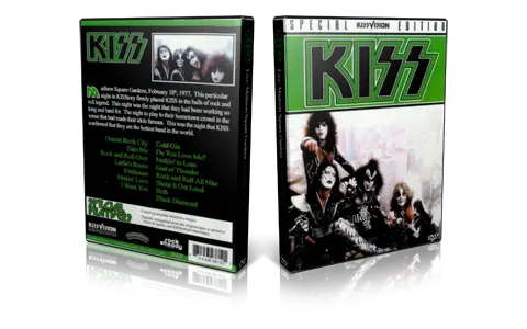 Artwork Cover of Kiss 1977-02-18 DVD New York City Proshot