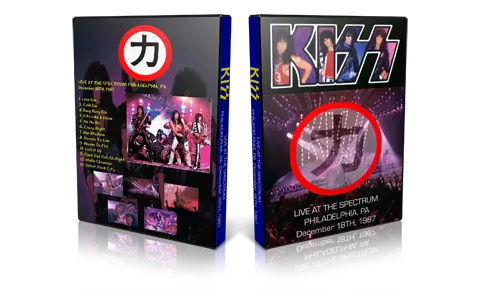 Artwork Cover of KISS 1987-12-18 DVD Philadelphia Proshot
