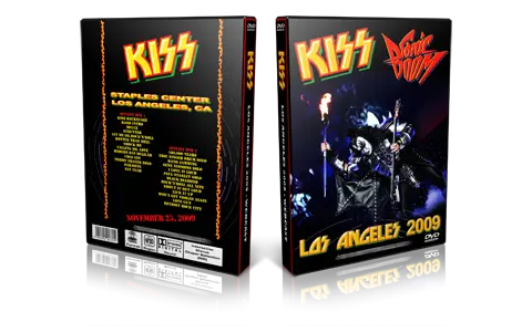 Artwork Cover of KISS 2009-11-25 DVD Los Angeles Proshot