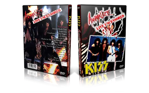 Artwork Cover of KISS Compilation DVD Detroit 1984 Proshot