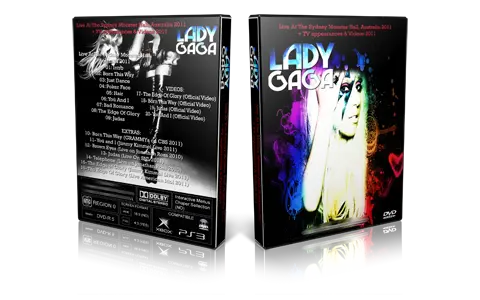 Artwork Cover of Lady Gaga Compilation DVD Sydney 2011 Proshot
