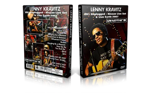 Artwork Cover of Lenny Kravitz Compilation DVD VH1 Unplugged 2007 Proshot