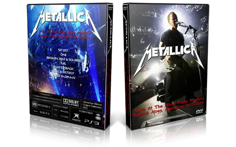 Artwork Cover of Metallica 2010-01-22 DVD Buenos Aires Proshot