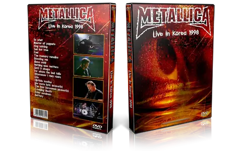 Artwork Cover of Metallica Compilation DVD South Korea 1998 Proshot