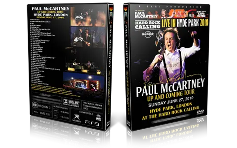 Artwork Cover of Paul McCartney 2010-06-27 DVD London Proshot