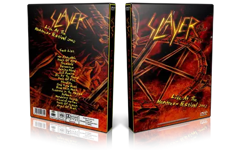 Artwork Cover of Slayer Compilation DVD Montreux Fest 2002 Proshot