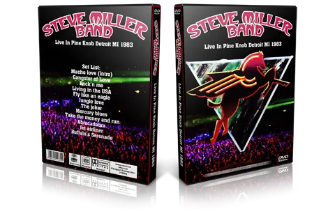 Artwork Cover of Steve Miller Compilation DVD Detroit 1983 Proshot