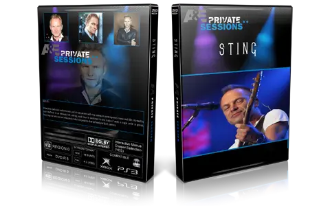 Artwork Cover of Sting Compilation DVD A and E Private Session Proshot