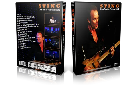 Artwork Cover of Sting Compilation DVD Festival de Quebec 2009 Proshot