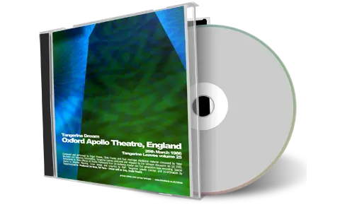 Artwork Cover of Tangerine Dream 1986-03-26 CD Oxford Audience
