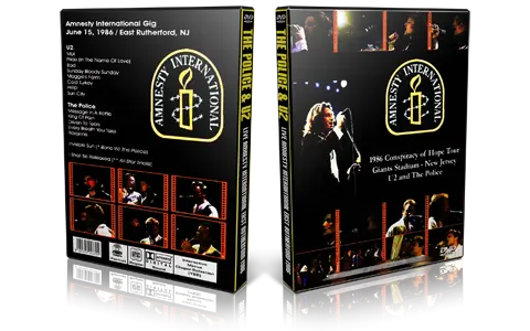 Artwork Cover of The Police Compilation DVD East Rutherford 1986 Proshot