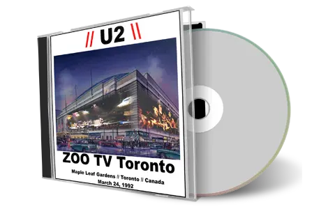 Artwork Cover of U2 1992-03-24 CD Toronto Audience