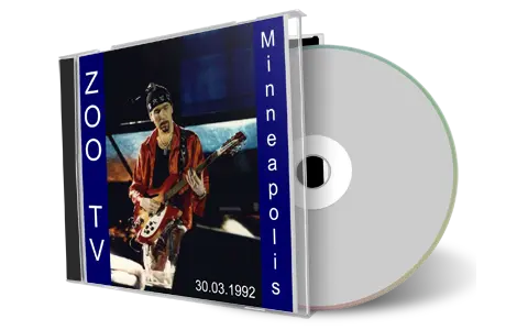 Artwork Cover of U2 1992-03-30 CD Minneapolis Audience