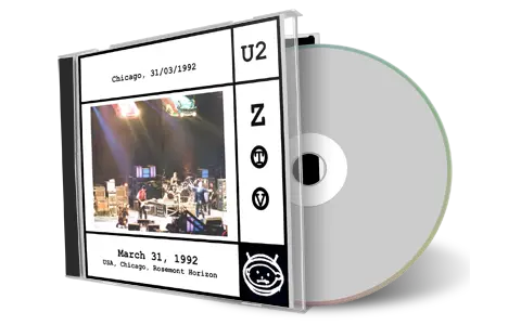 Artwork Cover of U2 1992-03-31 CD Chicago Audience