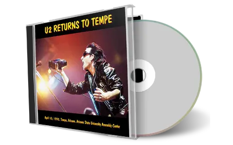 Artwork Cover of U2 1992-04-10 CD Tempe Audience