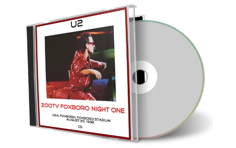 Artwork Cover of U2 1992-08-20 CD Foxboro Audience