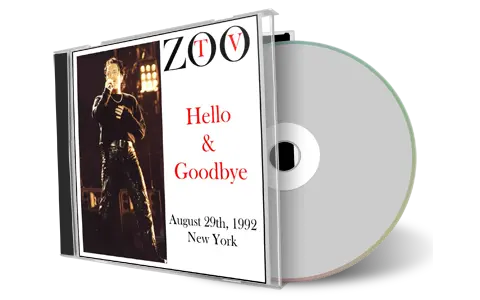 Artwork Cover of U2 1992-08-29 CD New York Audience