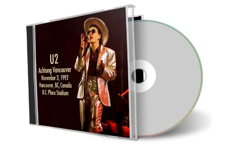 Artwork Cover of U2 1992-11-03 CD Vancouver Audience
