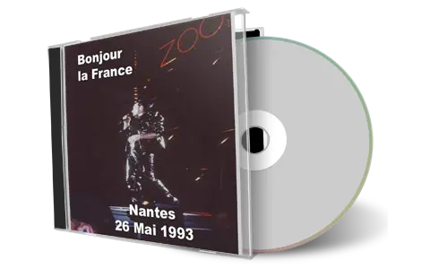 Artwork Cover of U2 1993-05-26 CD Nantes Audience