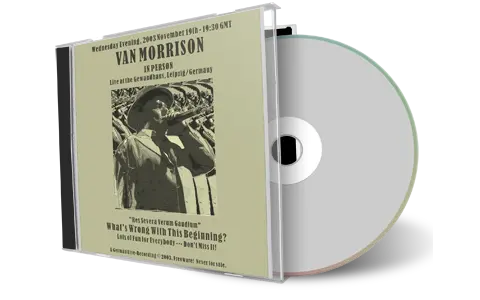 Artwork Cover of Van Morrison 2003-11-19 CD Leipzig Audience