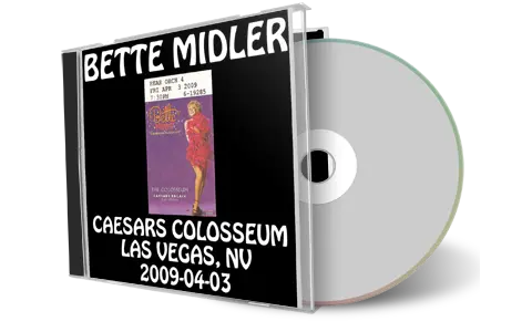 Artwork Cover of Bette Midler 2009-04-03 CD Las Vegas Audience