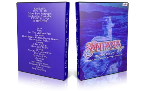 Artwork Cover of Santana 1977-11-13 DVD Melbourne Proshot